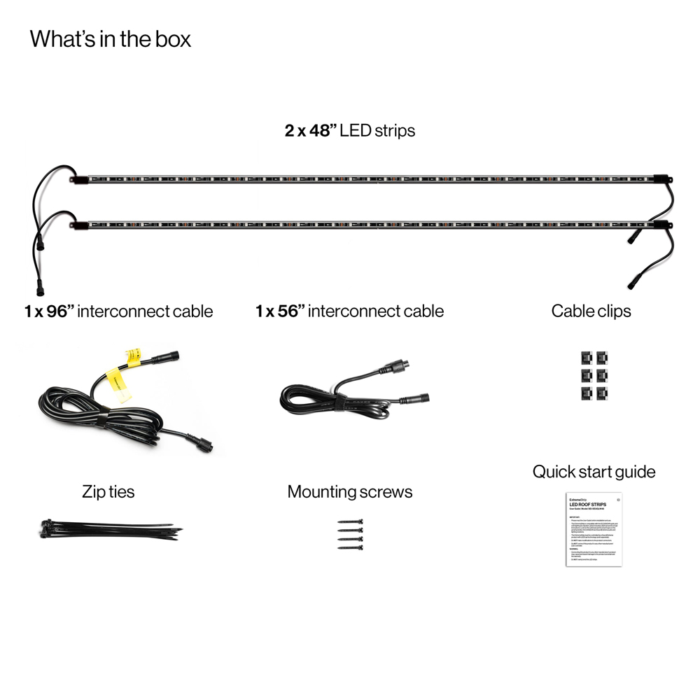 Ecoxgear Extreme Strips - LED Roof - SEI-SEUGLW48AU